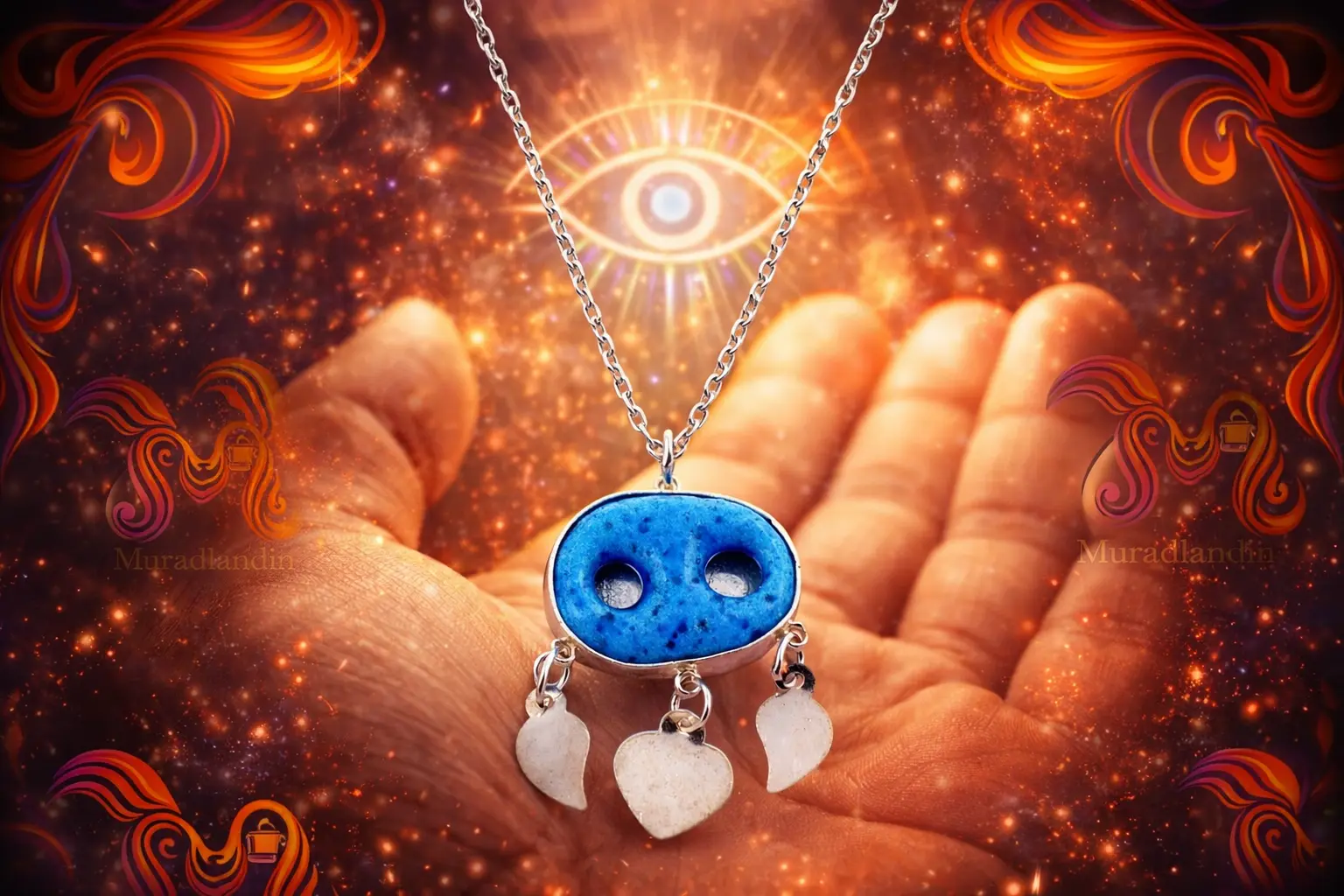 Süryani Gözü Nazar Kolyesi